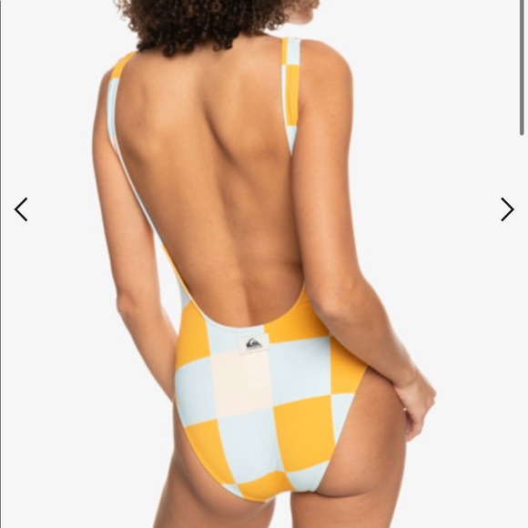 NWT womens quiksilver checked out one piece L - Picture 8 of 8